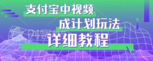 避坑玩法：支付宝中视频分成计划玩法实操详解【揭秘】-八爪鱼资源库