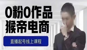 猴帝最新1600线上课,0粉起号实操教学,自然流量天花板,7-8月9节,20+小时-八爪鱼资源库