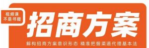 王昕招商方案，解构招商方案意识形态，精准把握渠道代理基本法-八爪鱼资源库