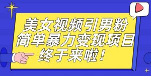 价值3980的男粉暴力引流变现项目，一部手机简单操作，新手小白轻松上手，每日收益500+【揭秘】-八爪鱼资源库