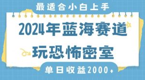 2024年蓝海赛道玩恐怖密室日入2000+，无需露脸，不要担心不会玩游戏，小白直接上手，保姆式教学【揭秘】-八爪鱼资源库