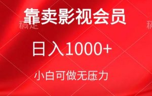 靠卖影视会员，日入1000+，落地保姆级教程，新手可学【揭秘】-八爪鱼资源库