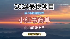 2024最稳蓝海项目，小红书商单项目，没有之一【揭秘】-八爪鱼资源库
