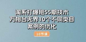 淘系打爆班55期技术：万相台无界10个不同类目案例的优化(10节)-八爪鱼资源库