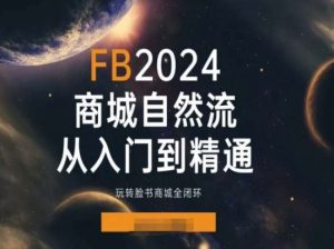 2024Faceboo商城自然流(从入门到精通)，玩转脸书商城全闭环-八爪鱼资源库