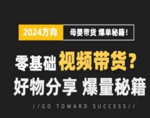 短视频母婴赛道实操流量训练营，零基础视频带货，好物分享，爆量秘籍-八爪鱼资源库