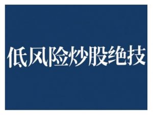 2024低风险股票实操营,低风险,高回报-八爪鱼资源库