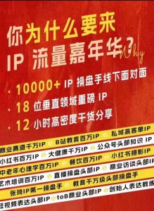 群响IP流量嘉年华，​现场视频+IP江湖2024典藏版PPT-八爪鱼资源库