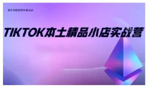 TikTok本土精品小店出海实战营，从入门到高阶，不止0-1!-八爪鱼资源库