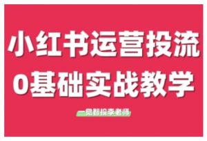 小红书运营投流，小红书广告投放从0到1的实战课，学完即可开始投放-八爪鱼资源库