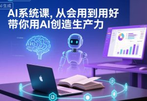 AI系统课，从会用到用好，带你用AI创造生产力-八爪鱼资源库